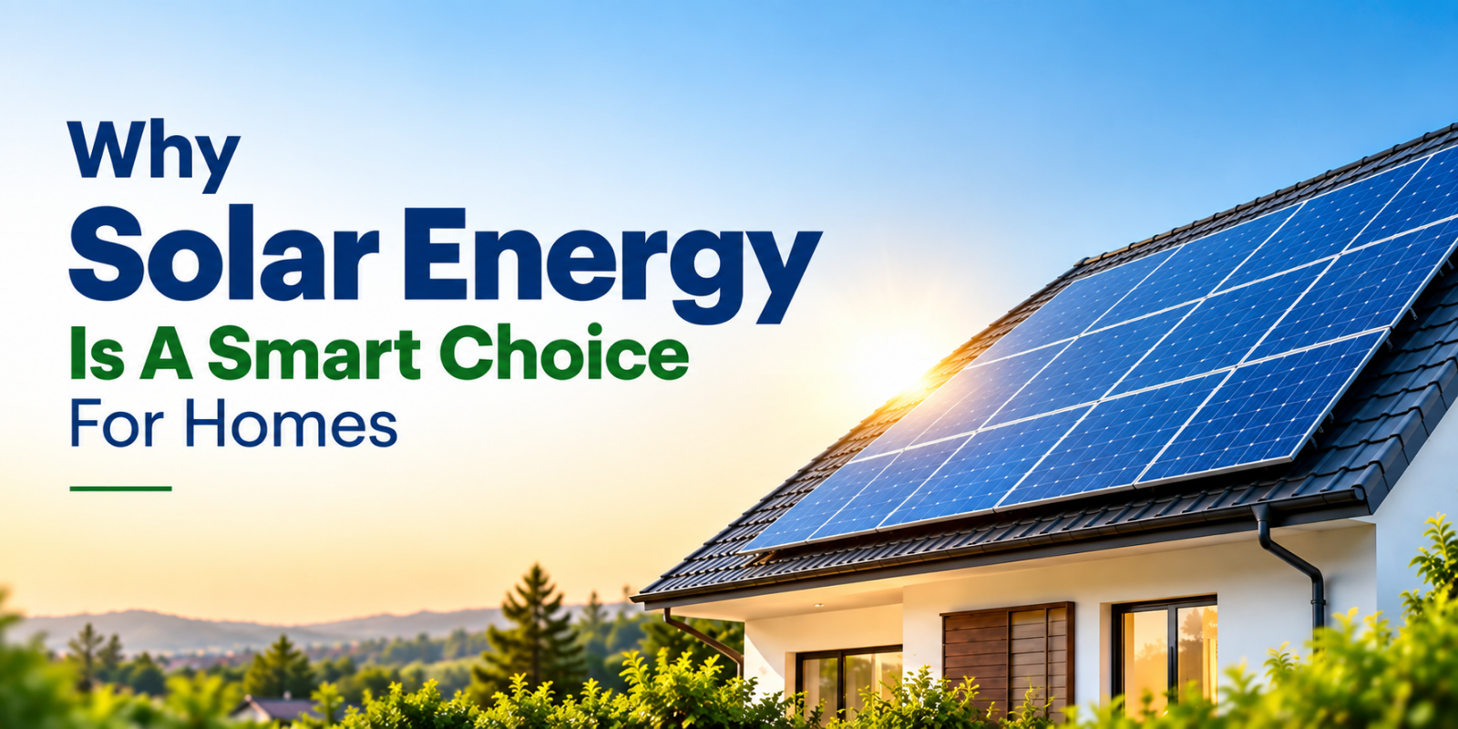 Solar energy benefits for homes